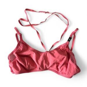 Victoria's Secret Strappy Lace Bralette Pink Adjustable Straps Size S